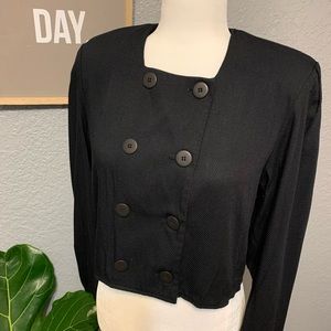 VINTAGE 80’s Kissie Crop Top Apron Front 6